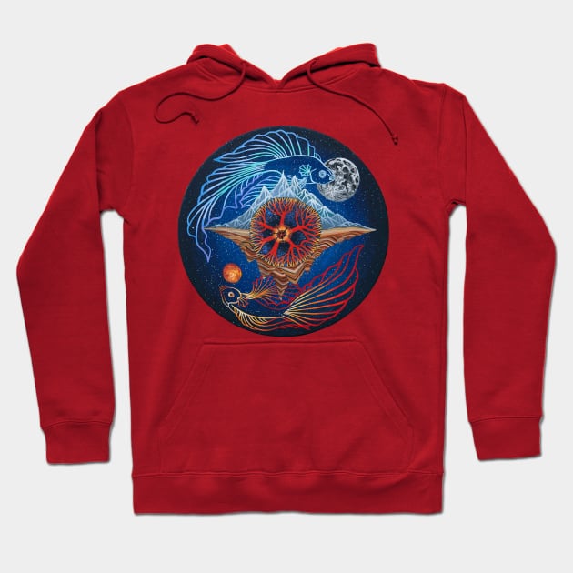 Balance pisces zodiac sign Hoodie by ruta13art